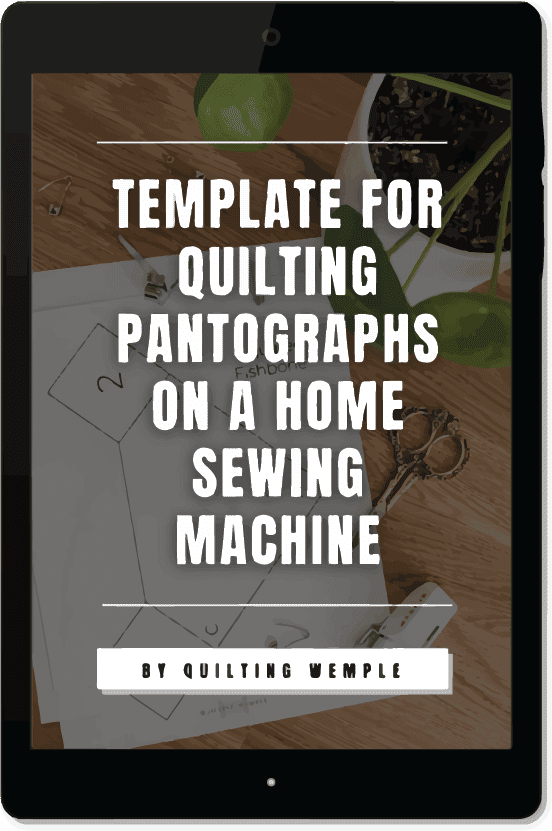 Using Templates for Free Motion Quilting Pantographs at Home - Quilting  Wemple